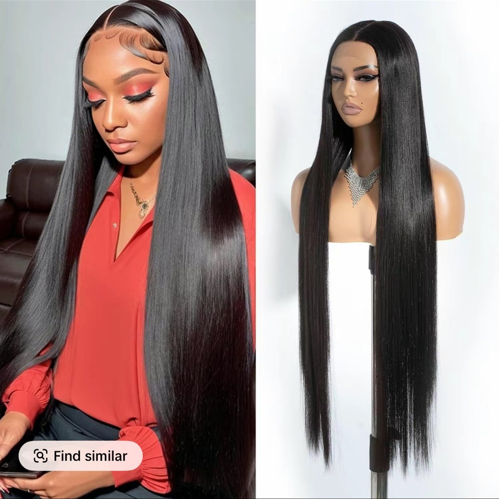 Natural Black 1B Synthetic Wig
